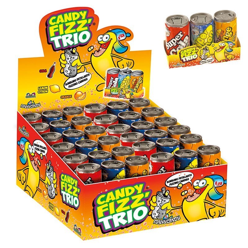 Bonbon pétillant trio